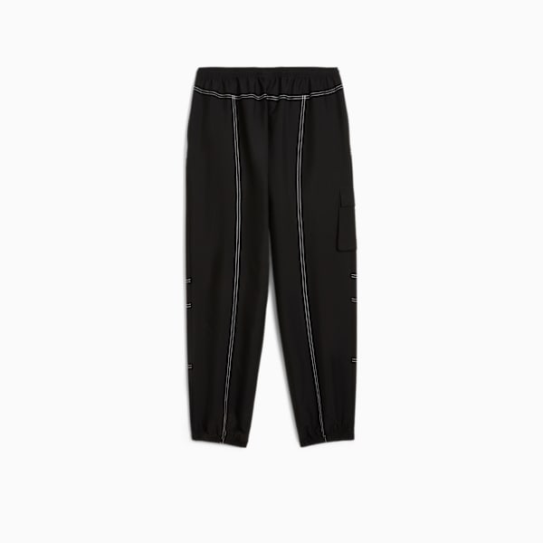 PUMA x X-GIRL Women’s Graffiti Cargo Pants, PUMA Black, extralarge-IND