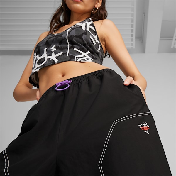 PUMA x X-GIRL Women's Cargo Pants, PUMA Black, extralarge-IND
