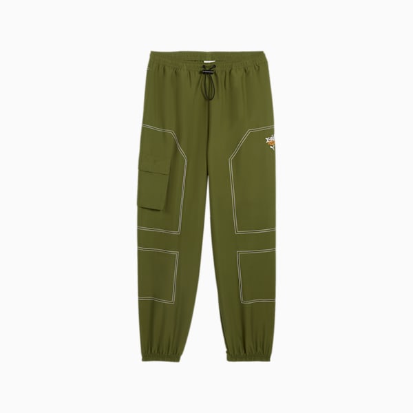 PUMA x X-GIRL Women's Cargo Pants, Olive Green, extralarge-IND