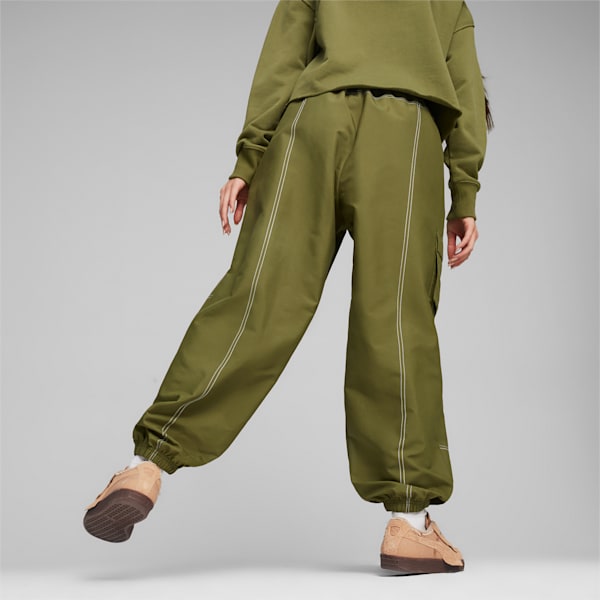 PUMA x X-GIRL Women's Cargo Pants, Olive Green, extralarge-IND