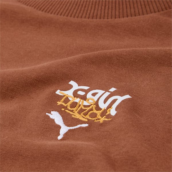 PUMA x X-GIRL Women's T-shirt, Brown Mushroom, extralarge-IND