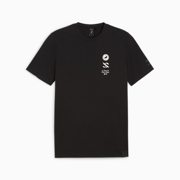メンズ PUMA x STAPLE グラフィック 半袖 Tシャツ, PUMA Black, extralarge-IDN