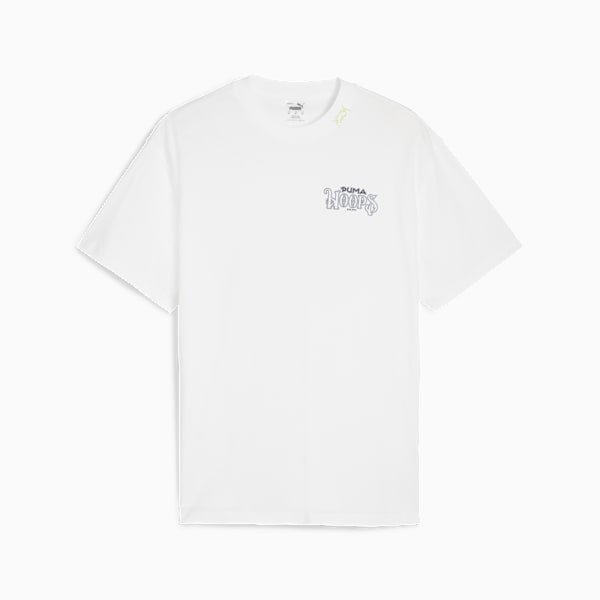 SHOWTIME Men's Basketball Tee I, PUMA White, extralarge