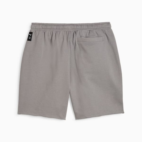 Shorts de baloncesto de tela de toalla para hombre SHOWTIME PUMA HOOPS, Stormy Slate, extralarge