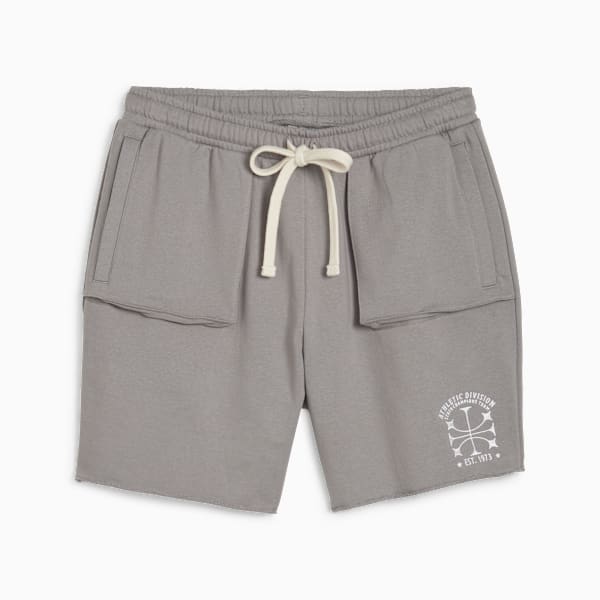 Short de basketball en tissu éponge SHOWTIME PUMA HOOPS, homme, Stormy Slate, extralarge