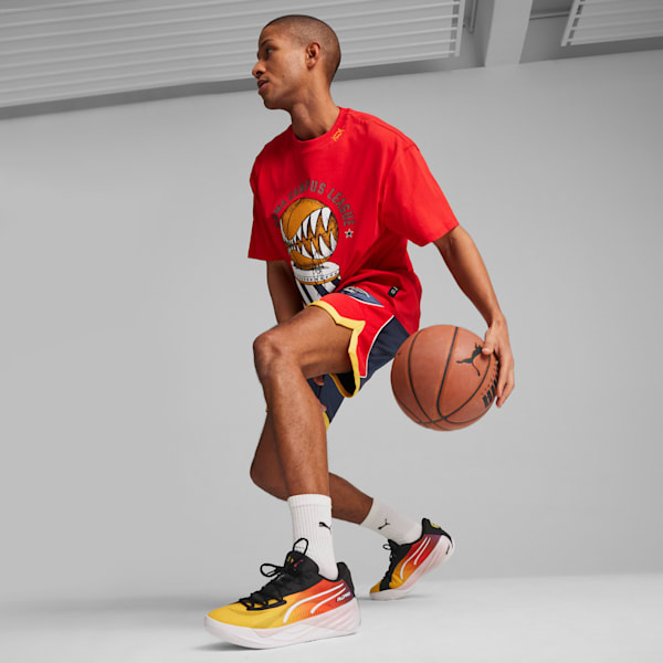 SHOWTIME PUMA HOOPS shorts deslumbrantes de baloncesto para hombre, Club Navy, extralarge