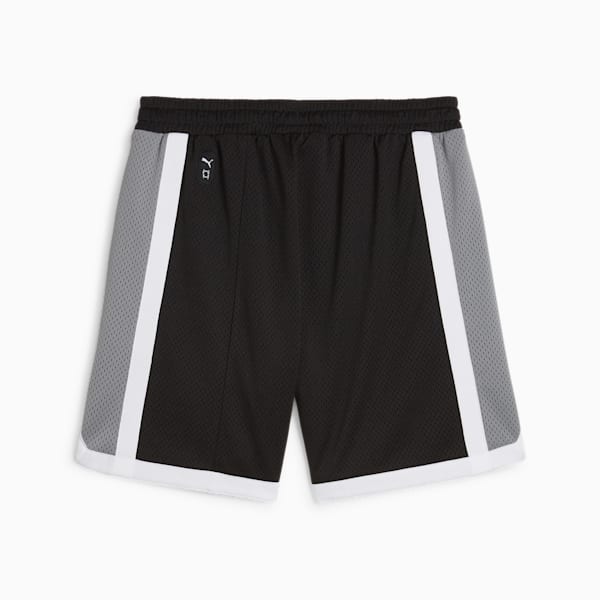 SHOWTIME PUMA HOOPS Men's Basketball Mesh Shorts, PUMA Black, extralarge