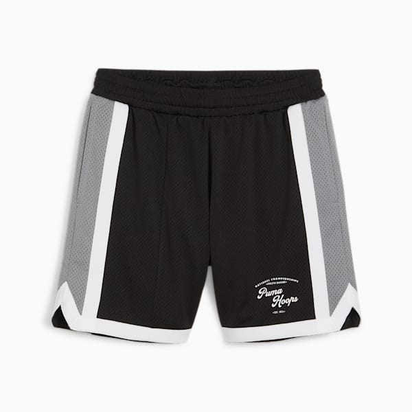 Showtime Men's Basketball Mesh Shorts, PUMA Black, extralarge-IND