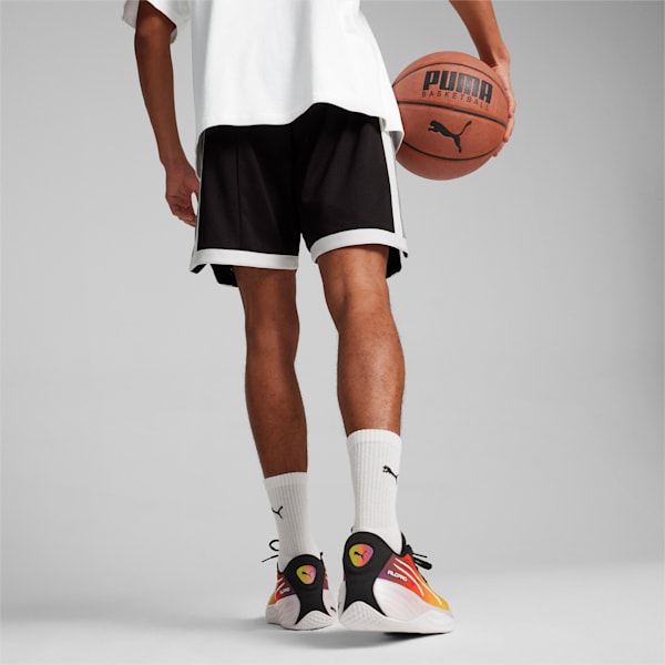 Showtime Men's Basketball Mesh Shorts, PUMA Black, extralarge-IND
