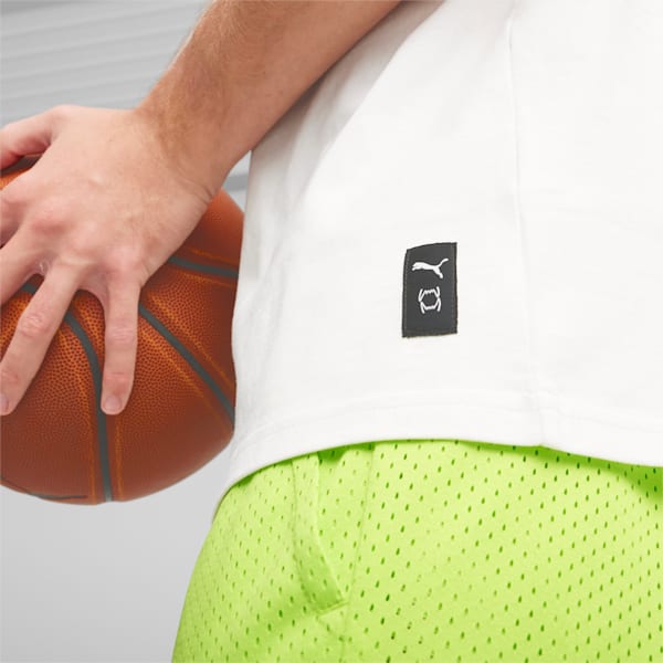 メンズ バスケットボール HOOPS エクセレンス 半袖 Tシャツ, PUMA White, extralarge-IND