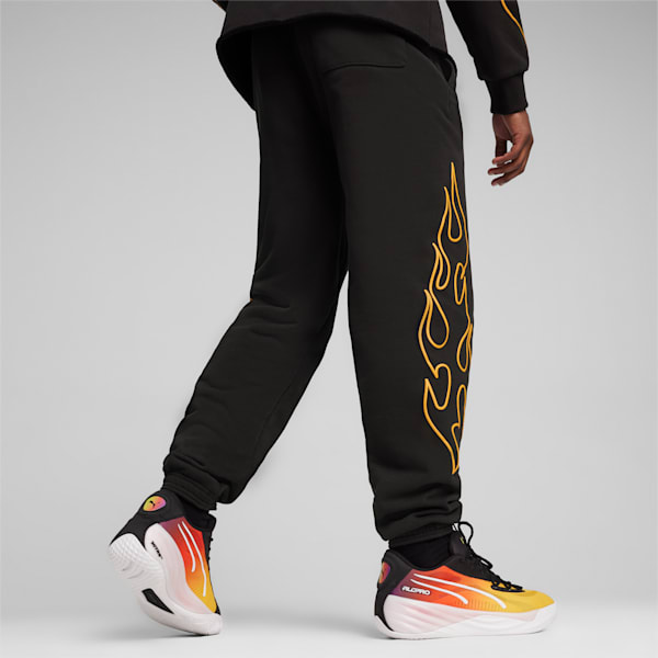 Caution Men's Basketball Track Pants, PUMA Black, extralarge-IND