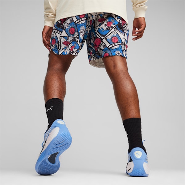 In Your Cards Men's Basketball Shorts, Alpine Snow-AOP, extralarge-IND