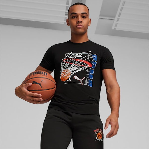 Swished Men's Basketball T-shirt, PUMA Black, extralarge-IND