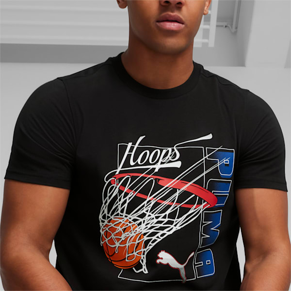 Swished Men's Basketball T-shirt, PUMA Black, extralarge-IND