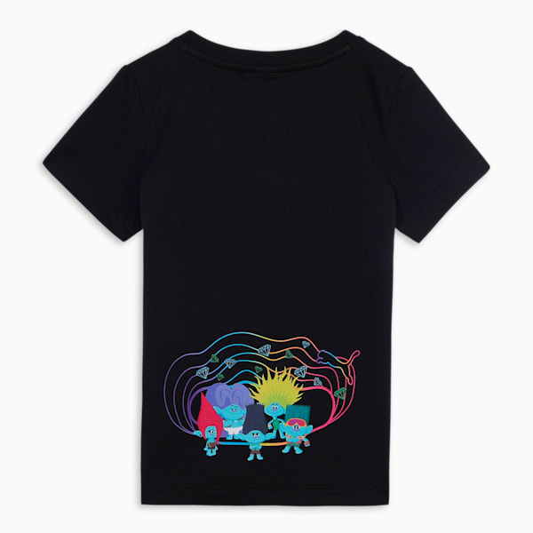 PUMA x TROLLS Kids' T-shirt, PUMA Black, extralarge-IND