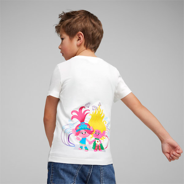 PUMA x TROLLS Kids' T-shirt, PUMA White, extralarge-AUS