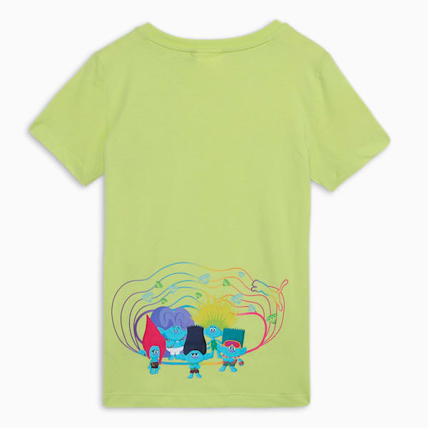 PUMA x TROLLS Kids' T-shirt, Lime Sheen, extralarge-IND