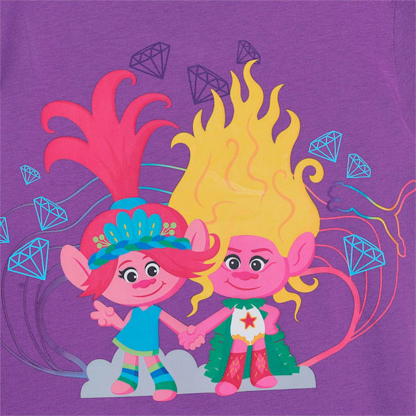 PUMA x TROLLS Kids' T-shirt, Ultraviolet, extralarge-IND