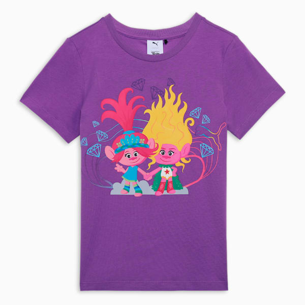 PUMA x TROLLS Kids' T-shirt, Ultraviolet, extralarge-IND