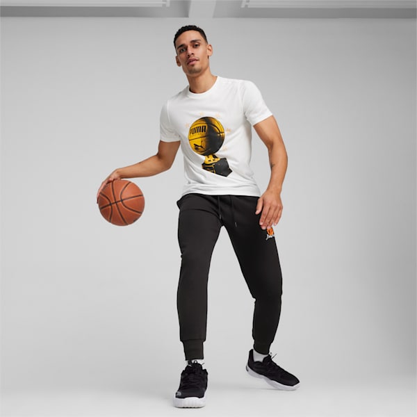 TSA Men's Basketball T-shirt, PUMA White, extralarge-IND