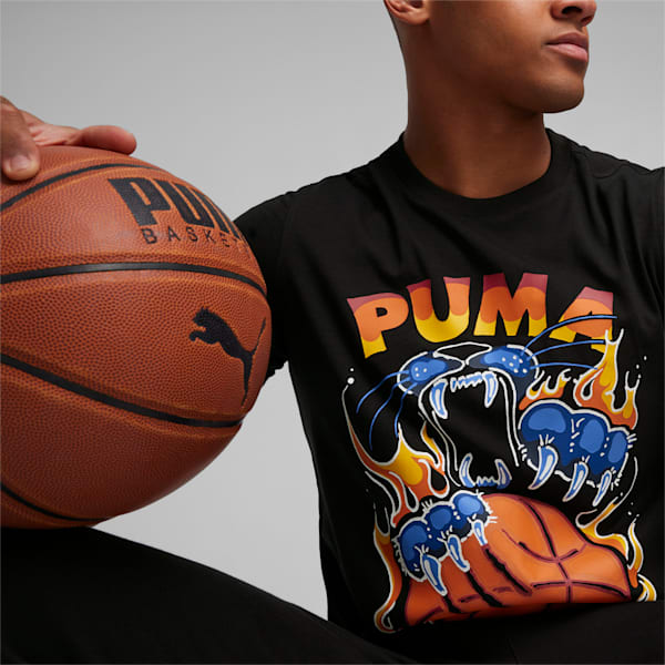 メンズ バスケットボール TSA 半袖 Tシャツ 6, PUMA Black, extralarge-IND