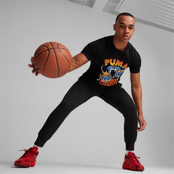 TSA Men's Basketball T-shirt, PUMA Black, extralarge-IND