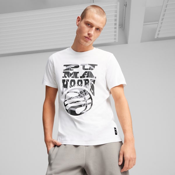 The Hooper Men's Basketball T-shirt, PUMA White, extralarge-IND