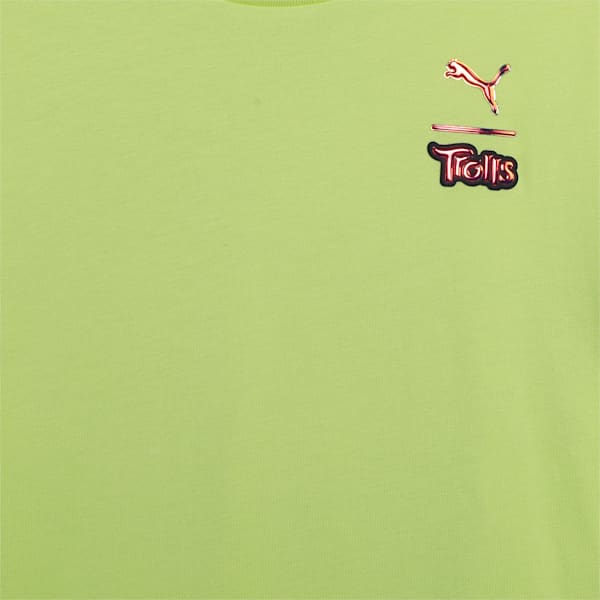 PUMA x TROLLS Kids' Graphic T-shirt, Lime Sheen, extralarge-IND