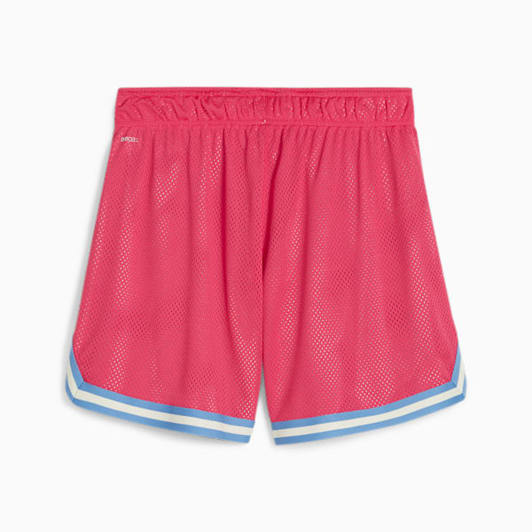 Superstition Mesh Women's Basketball Shorts, Garnet Rose-AOP, extralarge-IND