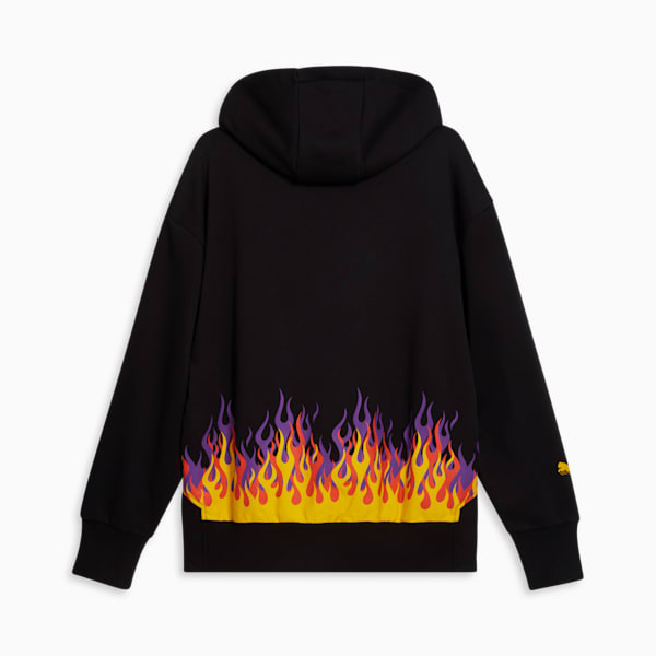 Sudadera de baloncesto STEWIE x FIRE para mujer, PUMA Black, extralarge