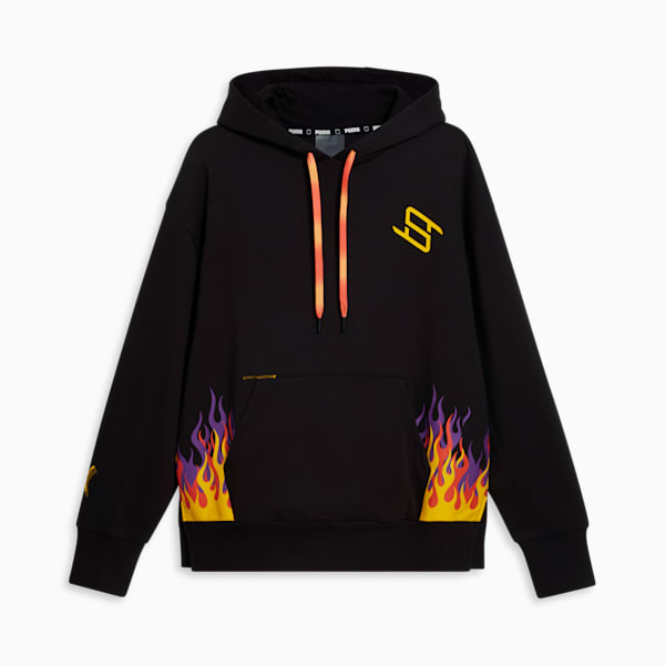 Sudadera de baloncesto STEWIE x FIRE para mujer, PUMA Black, extralarge