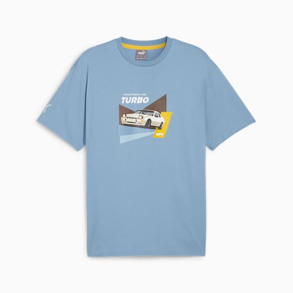Playera estampada para hombre Porsche Legacy 924 Motorsport, Zen Blue, extralarge