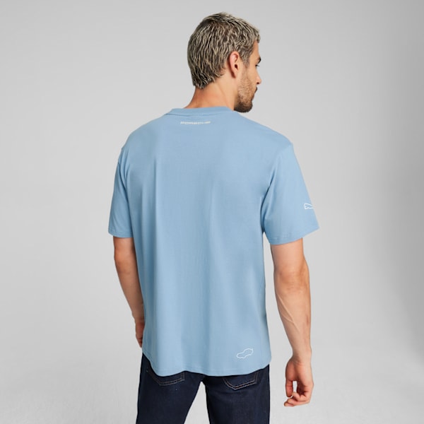 Playera estampada para hombre Porsche Legacy 924 Motorsport, Zen Blue, extralarge