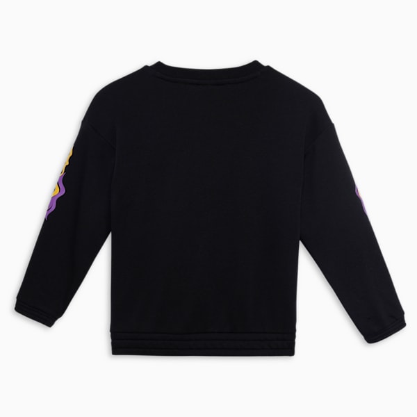 PUMA x TROLLS Kids' Crew Sweatshirt, PUMA Black, extralarge-IND