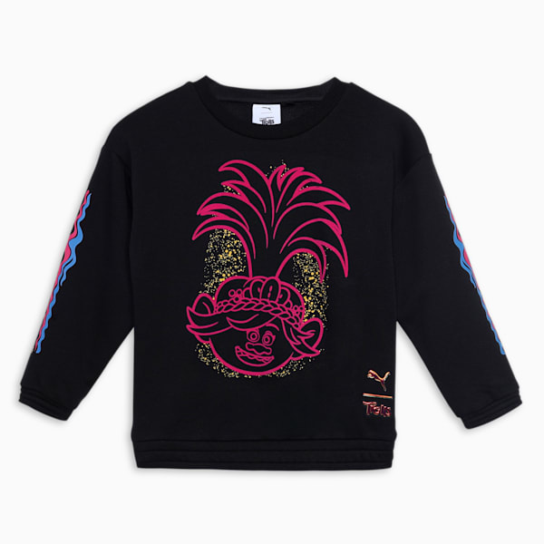 PUMA x TROLLS Kids' Sweatshirt, PUMA Black, extralarge-IND