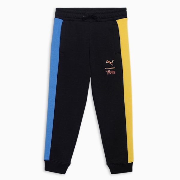 PUMA x TROLLS Kids' T7 Track Pants, PUMA Black, extralarge-IND