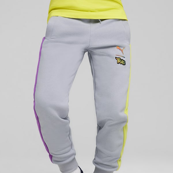 PUMA x TROLLS Kids' T7 Track Pants, Gray Fog, extralarge-IND