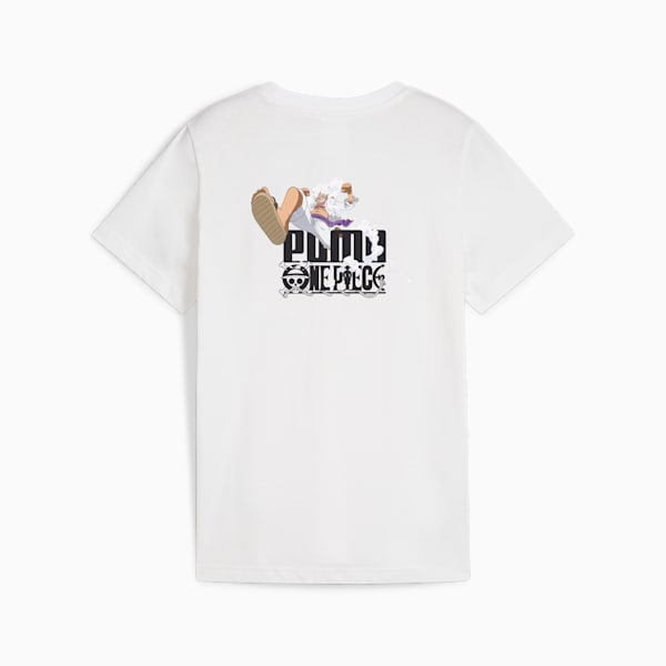 キッズ PUMA x ワンピース 半袖 Tシャツ 128-164cm, PUMA White, extralarge-IDN