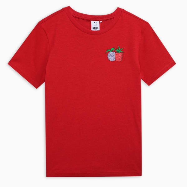 PUMA x ONE PIECE Youth Graphic T-shirt, Club Red, extralarge-IND