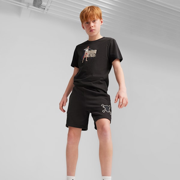 PUMA x ONE PIECE Youth Shorts, PUMA Black, extralarge-IND