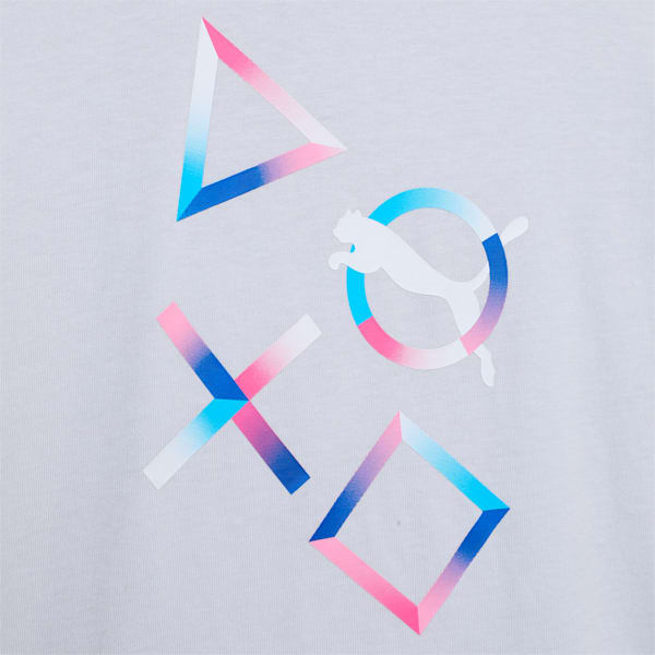PUMA x PLAYSTATION Youth T-shirt, Silver Mist, extralarge-IND