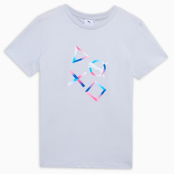 PUMA x PLAYSTATION Youth T-shirt, Silver Mist, extralarge-IND