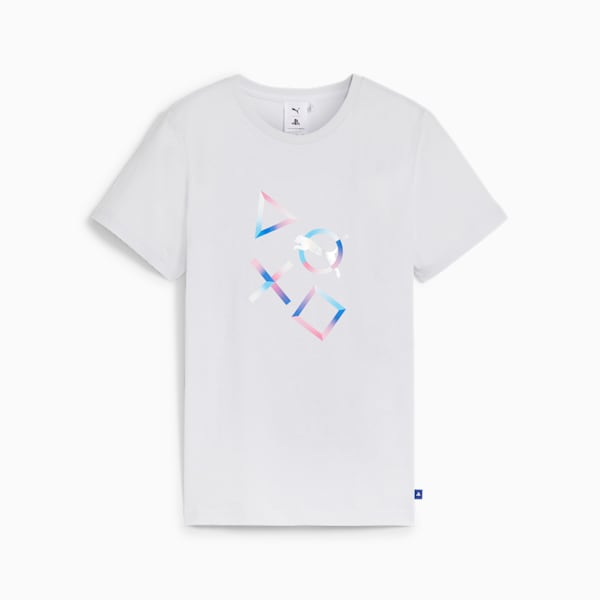 PUMA x PLAYSTATION® Big Kids' Tee, Silver Mist, extralarge