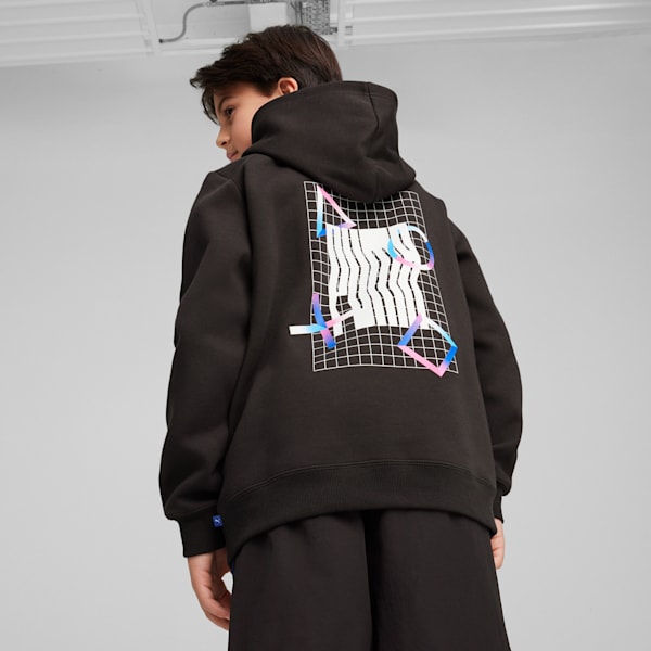 PUMA x PLAYSTATION® Big Kids' Hoodie, PUMA Black, extralarge