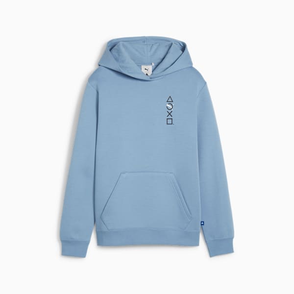 Chandail à capuchon PUMA x PLAYSTATION® pour grands enfants, Zen Blue, extralarge