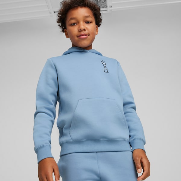 PUMA x PLAYSTATION® Big Kids' Hoodie, Zen Blue, extralarge