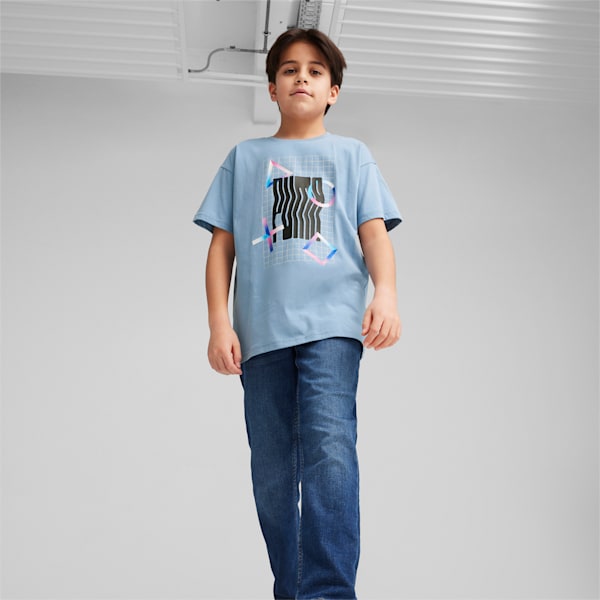 PUMA x PLAYSTATION Youth T-shirt, Zen Blue, extralarge-IND