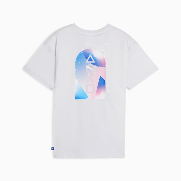 PUMA x PLAYSTATION® Big Kids' Tee II, Silver Mist, extralarge