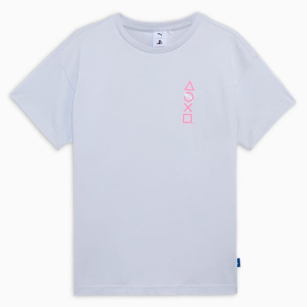 PUMA x PLAYSTATION Youth T-shirt, Silver Mist, extralarge-IND