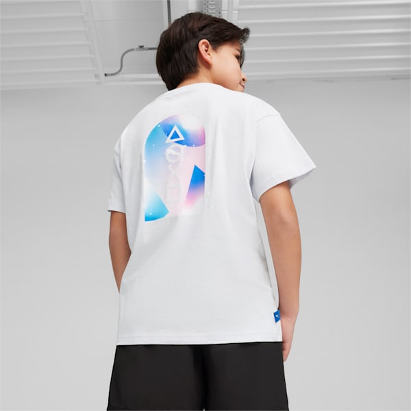 キッズ ボーイズ PUMA x PlayStation エレベーテッド 半袖 Tシャツ 128-164cm, Silver Mist, extralarge-AUS